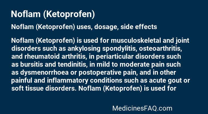 Noflam (Ketoprofen)