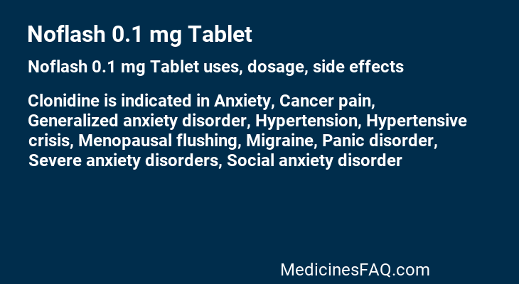 Noflash 0.1 mg Tablet