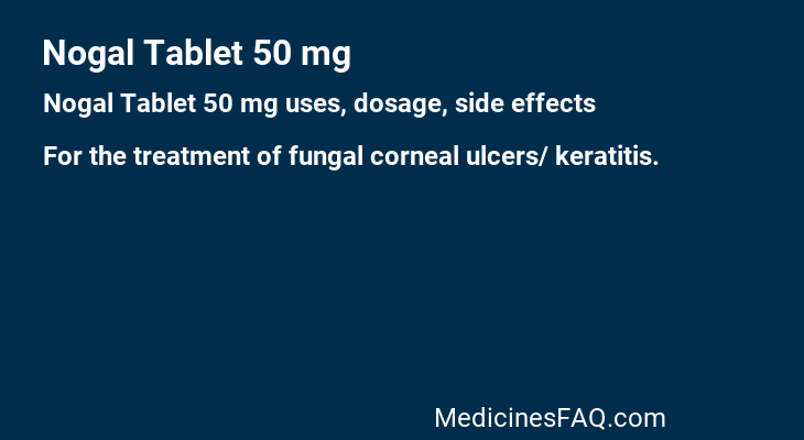 Nogal Tablet 50 mg