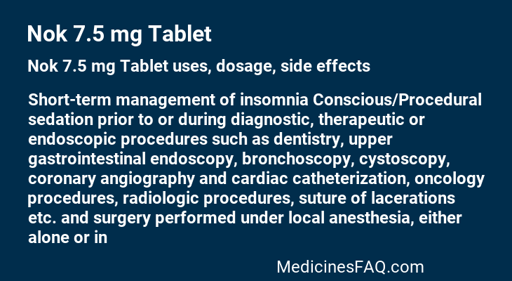 Nok 7.5 mg Tablet