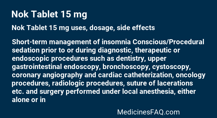 Nok Tablet 15 mg