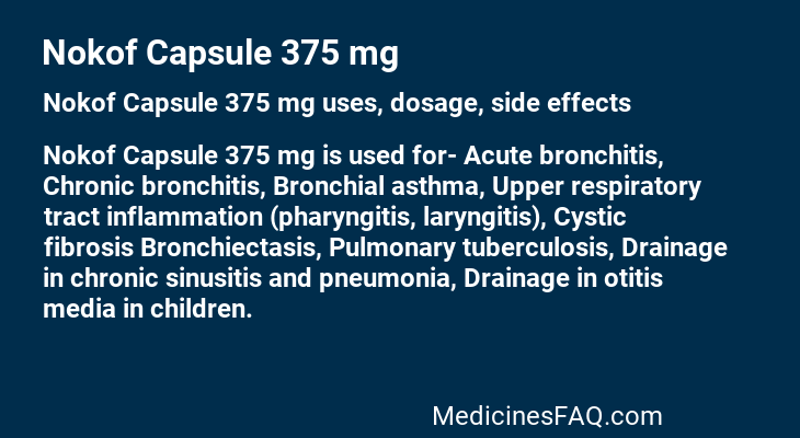 Nokof Capsule 375 mg