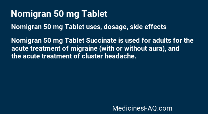 Nomigran 50 mg Tablet