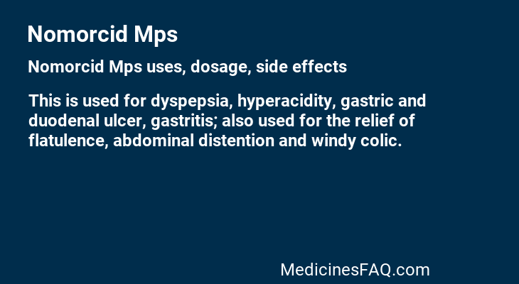 Nomorcid Mps