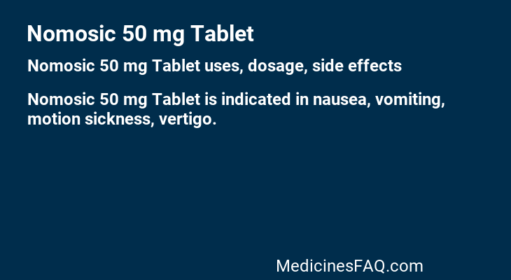 Nomosic 50 mg Tablet