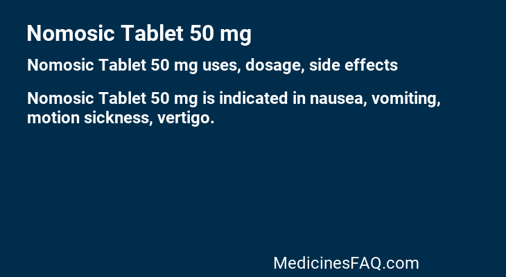 Nomosic Tablet 50 mg