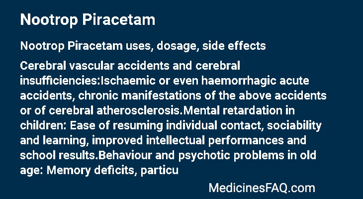 Nootrop Piracetam