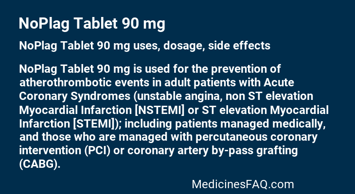 NoPlag Tablet 90 mg