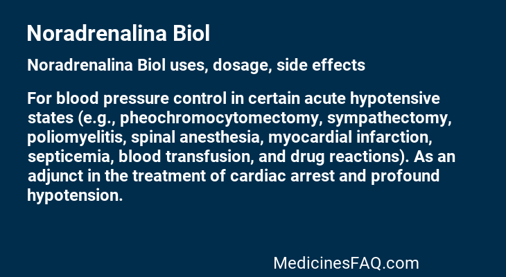 Noradrenalina Biol