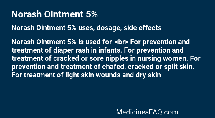 Norash Ointment 5%