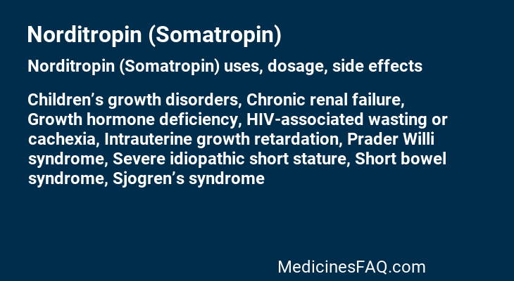 Norditropin (Somatropin)