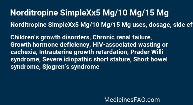 Norditropine SimpleXx5 Mg/10 Mg/15 Mg