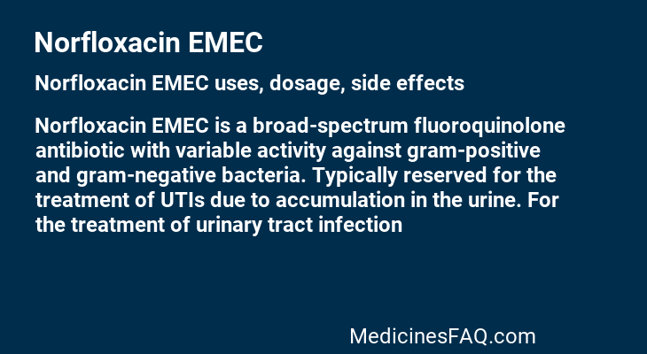 Norfloxacin EMEC