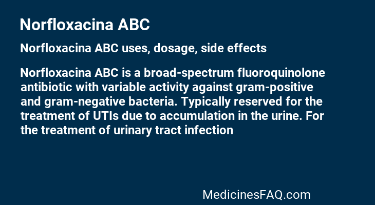 Norfloxacina ABC