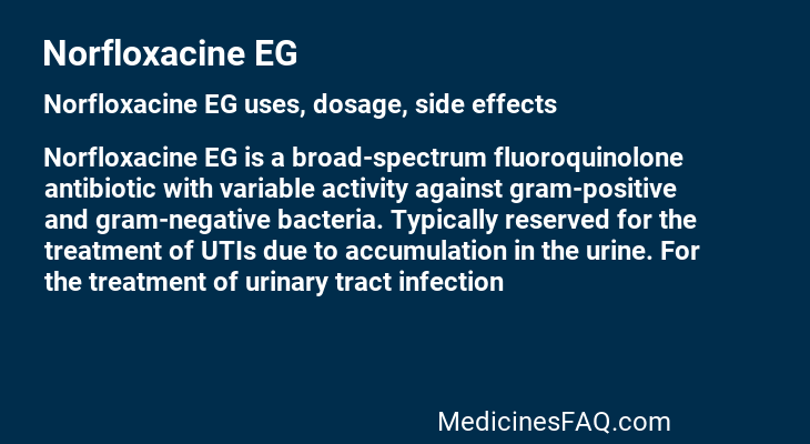 Norfloxacine EG