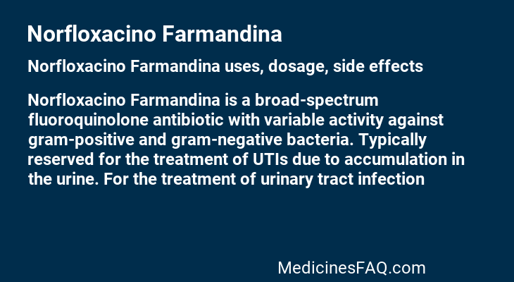 Norfloxacino Farmandina