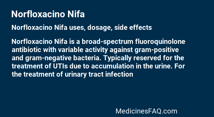 Norfloxacino Nifa