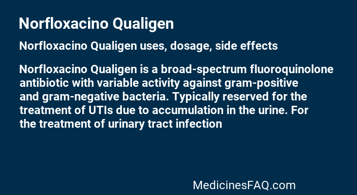 Norfloxacino Qualigen