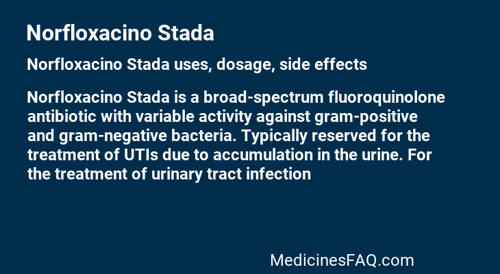 Norfloxacino Stada