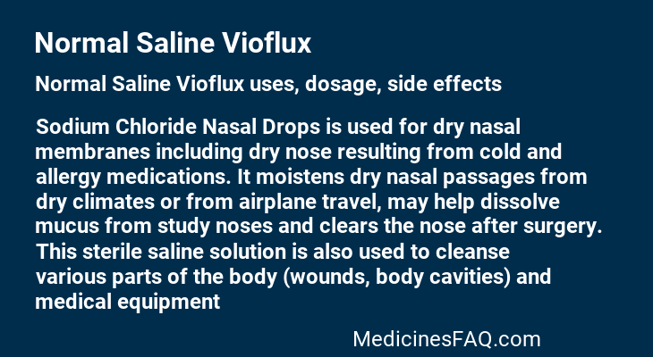 Normal Saline Vioflux
