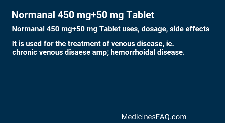 Normanal 450 mg+50 mg Tablet