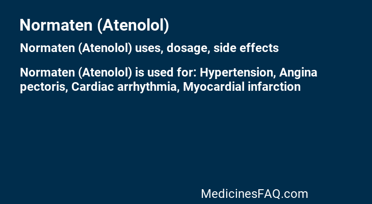 Normaten (Atenolol)