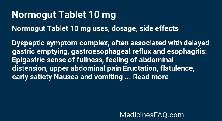 Normogut Tablet 10 mg