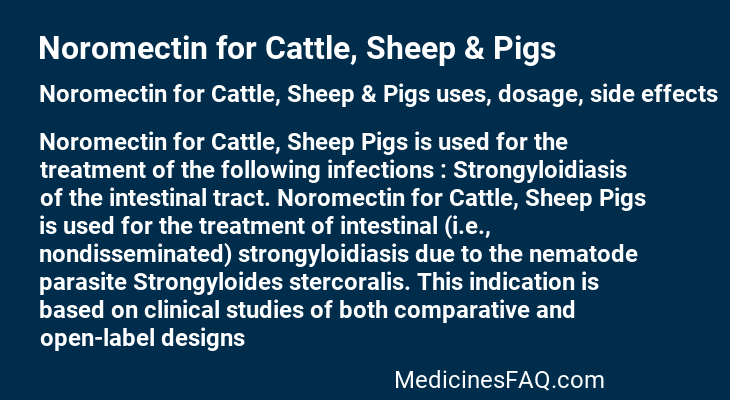 Noromectin for Cattle, Sheep & Pigs