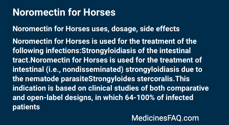 Noromectin for Horses