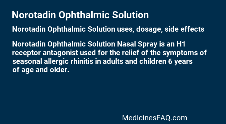 Norotadin Ophthalmic Solution