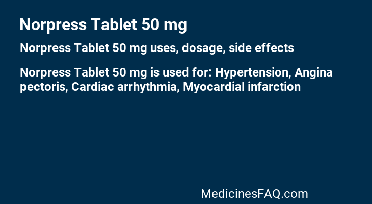 Norpress Tablet 50 mg