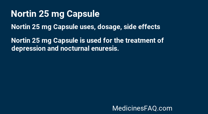 Nortin 25 mg Capsule