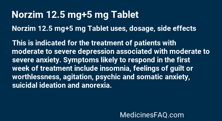 Norzim 12.5 mg+5 mg Tablet