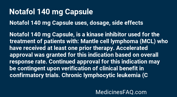 Notafol 140 mg Capsule