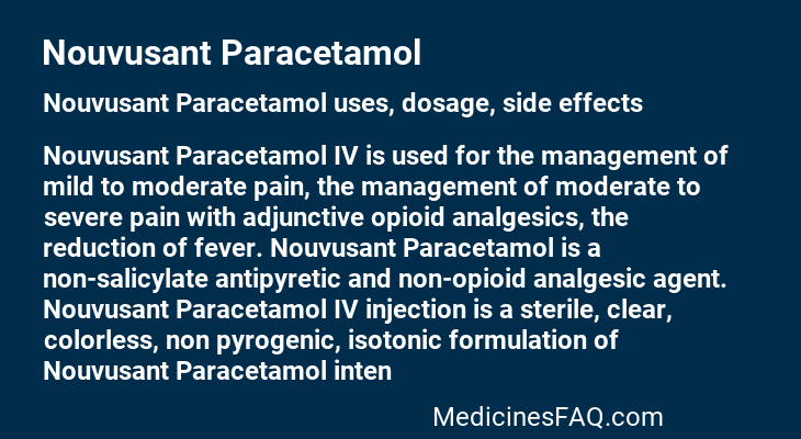 Nouvusant Paracetamol
