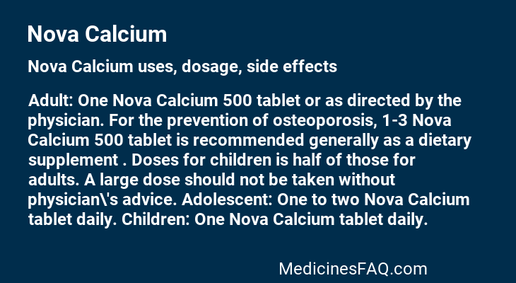 Nova Calcium