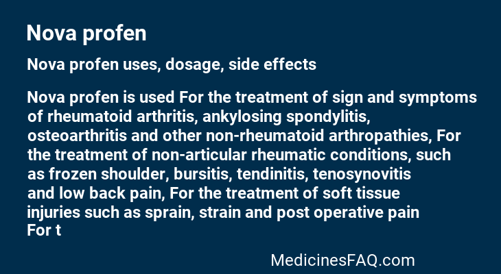 Nova profen