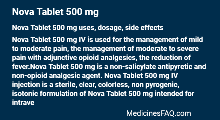 Nova Tablet 500 mg