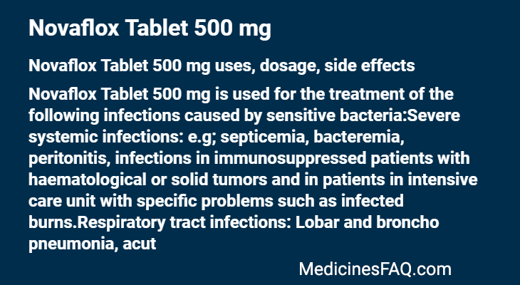 Novaflox Tablet 500 mg