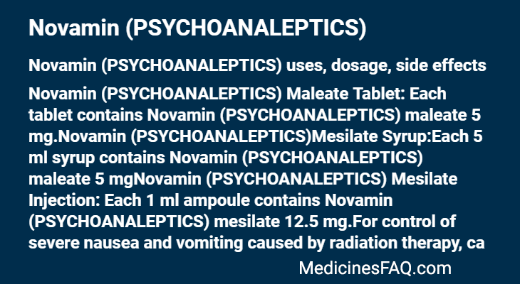 Novamin (PSYCHOANALEPTICS)