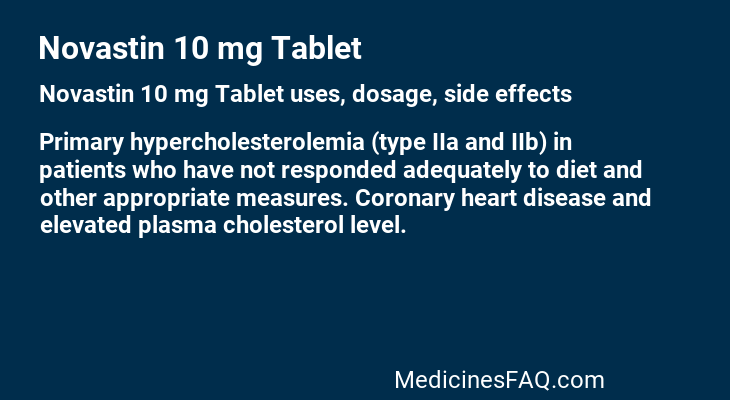 Novastin 10 mg Tablet