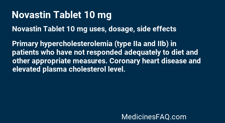 Novastin Tablet 10 mg