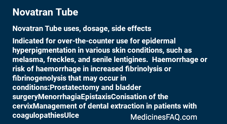 Novatran Tube