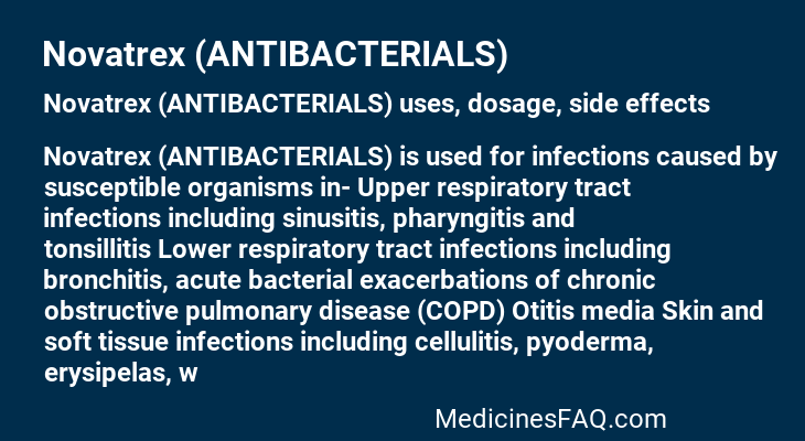 Novatrex (ANTIBACTERIALS)