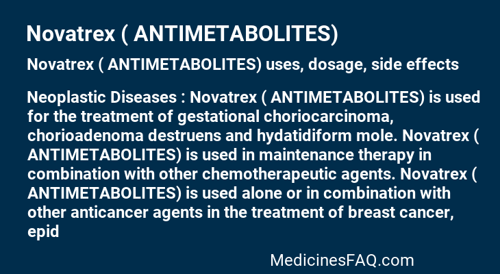 Novatrex ( ANTIMETABOLITES)