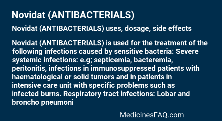 Novidat (ANTIBACTERIALS)