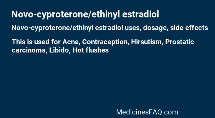Novo-cyproterone/ethinyl estradiol