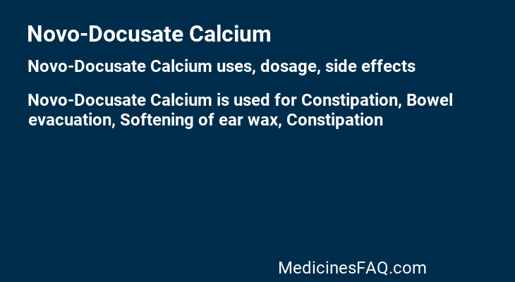 Novo-Docusate Calcium