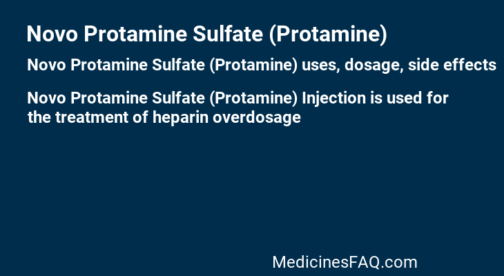 Novo Protamine Sulfate (Protamine)
