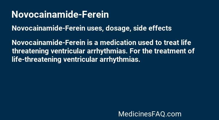 Novocainamide-Ferein